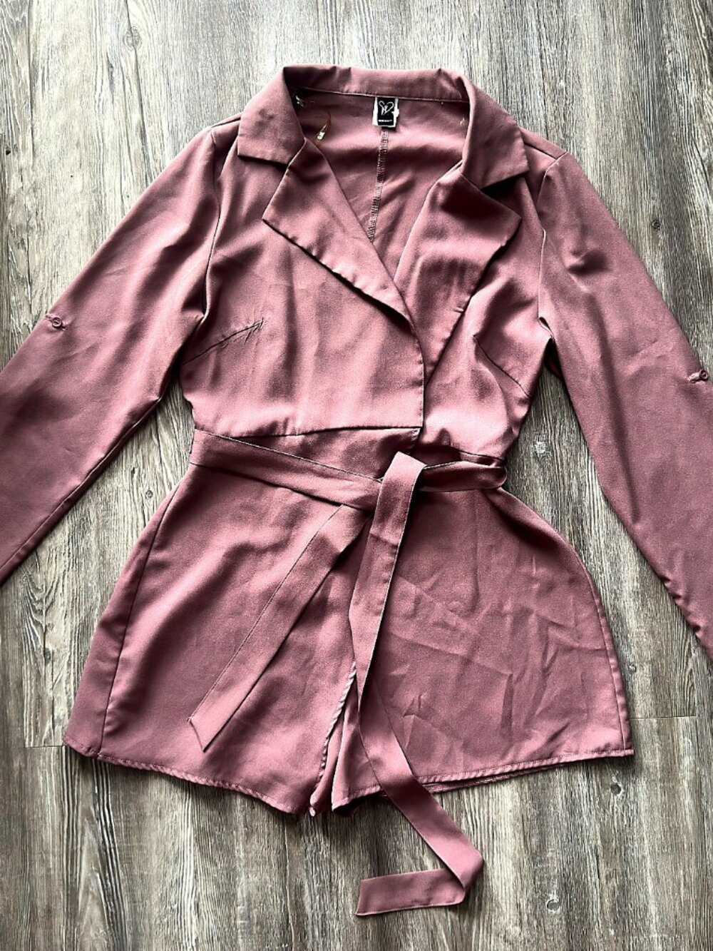 Windsor Mauve Satin Blazer Romper